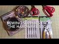 Sewing supplies from the hardware store