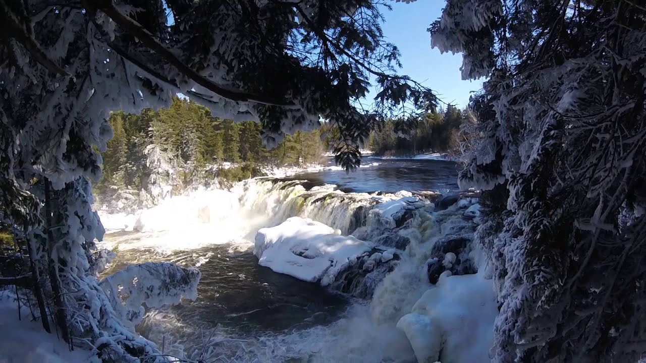 GoPro Grand Falls Maine Cool Snowmobiling Destination YouTube