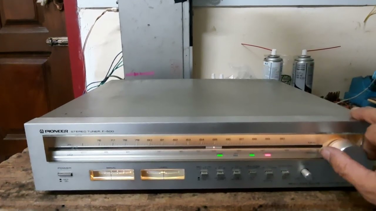pioneer stereo tuner f-500 - YouTube
