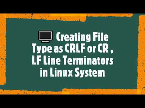 ✔️ Creating File Type as CRLF or CR , LF Line Terminators 👩🏻‍💻