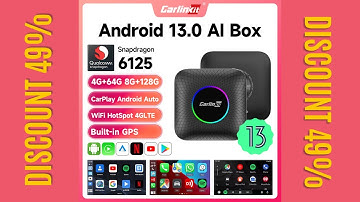 2023 CarPlay TV Box Android 13.0 AI Box QCM6125 8-Core CarlinKit Android Auto Wireless CarPlay