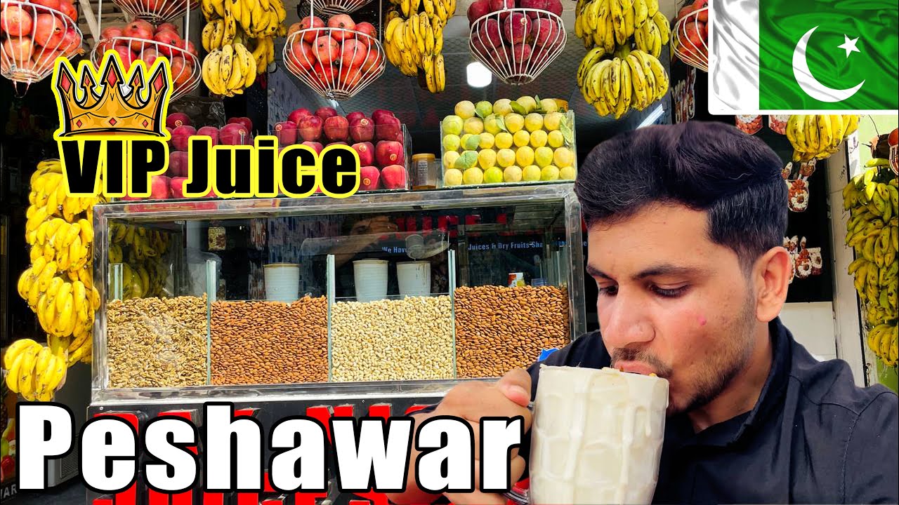 VIP Juice I Went to the Best Juice shop in Peshawar City Pakistan