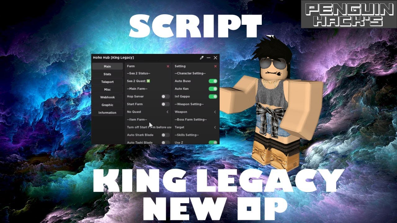 [ NEW UPDATED ][ KING LEGACY SCRIPT/HACK ROBLOX - FREE ][ LEVEL AUTO ...