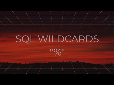 SQL WILDCARD "%" 
