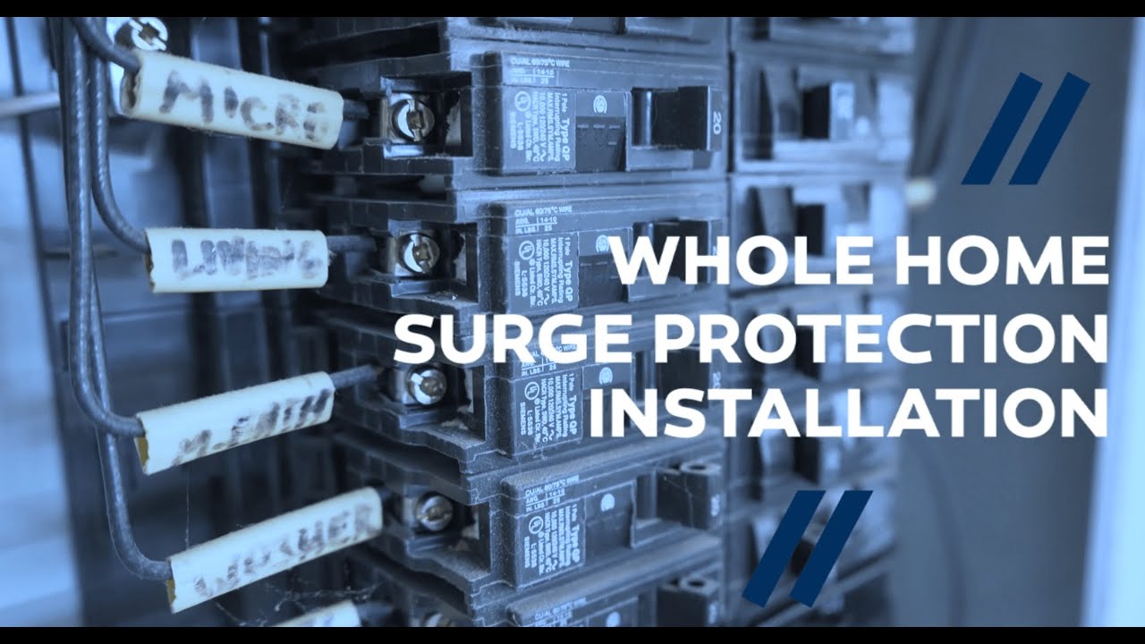 How to Install a Whole Home Surge Protector YouTube