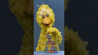 Sesame Street - Big Bird knocks over blocks