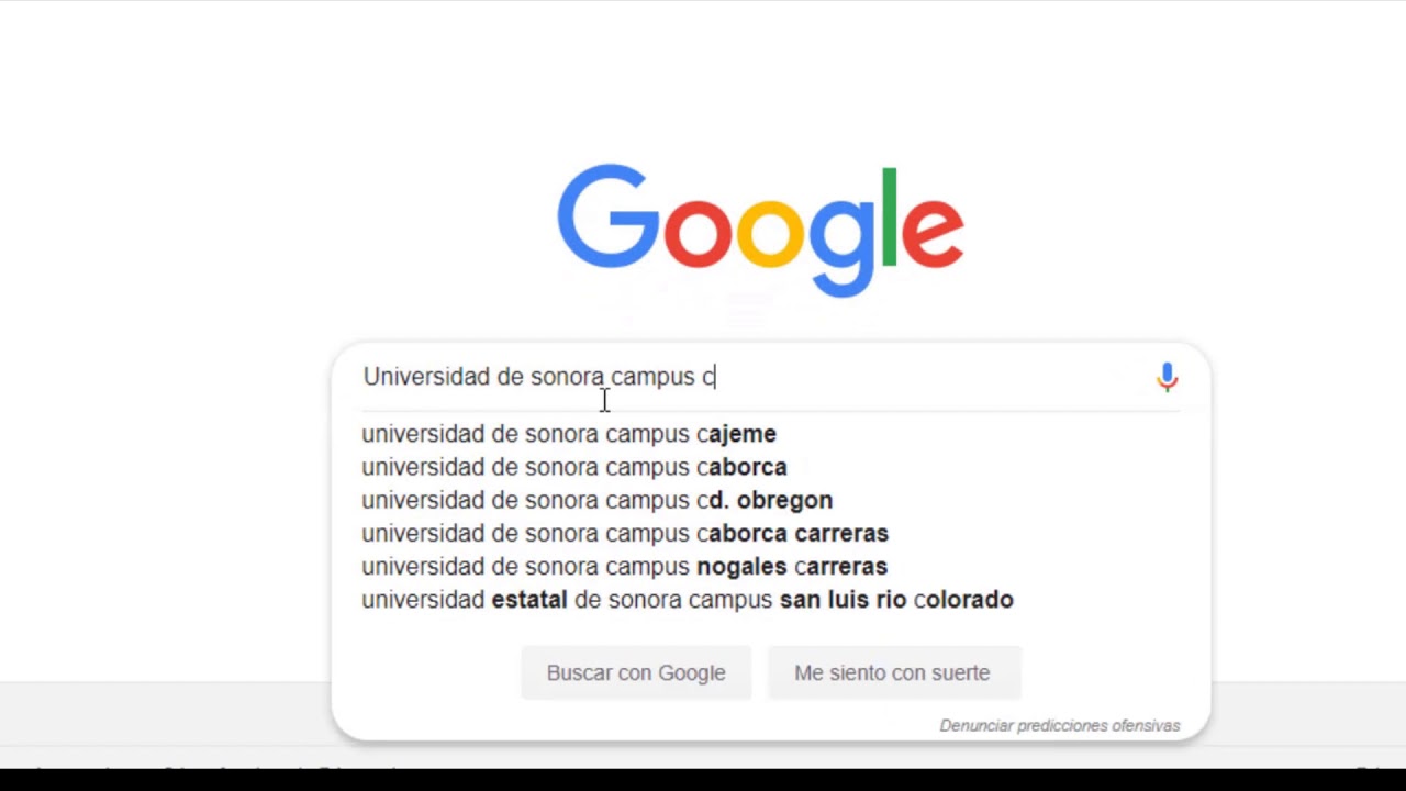 Navegacion y busqueda en Google YouTube