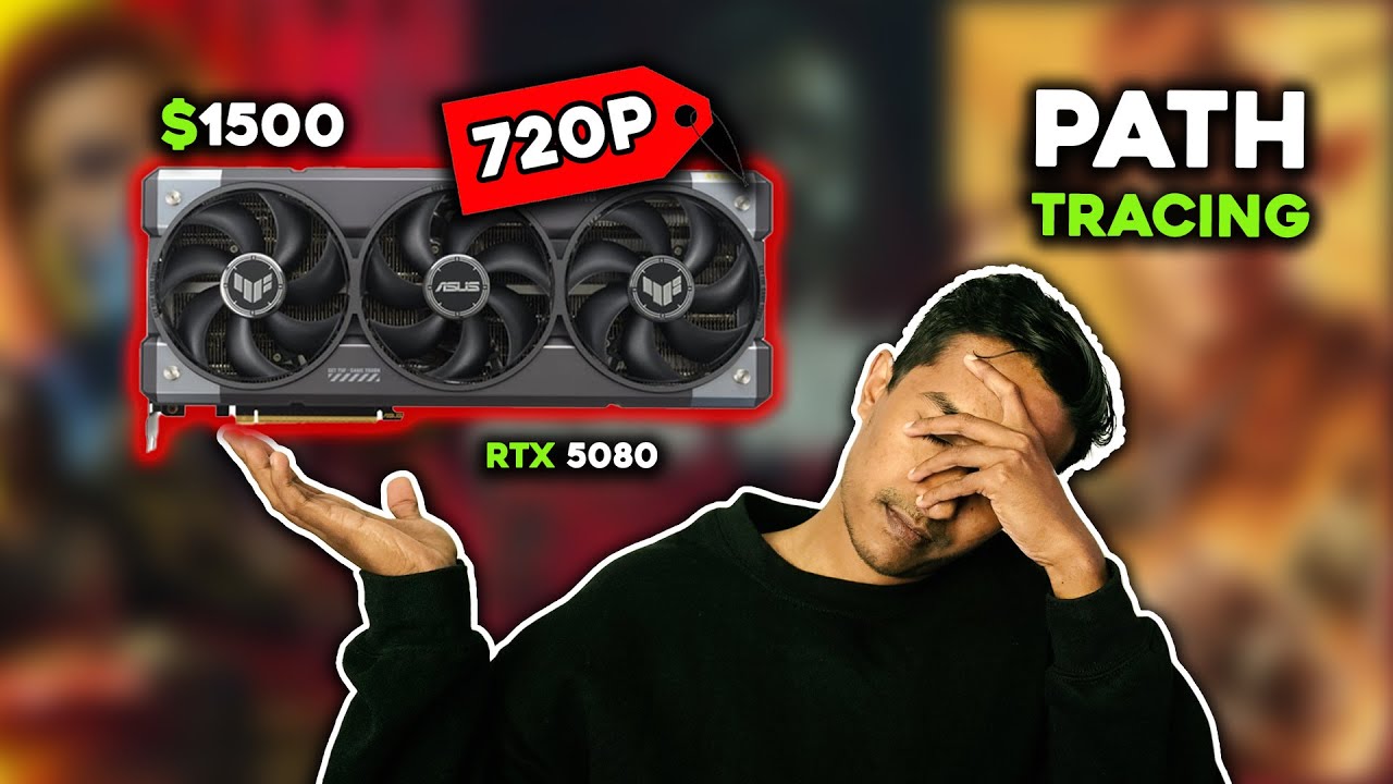 Path Tracing turns the RTX 5080 into a 720p GPU - YouTube