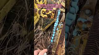 Smooth Operator! ⚙️ Maintaining Heavy Duty Drive Chains #FarmMaintenance #HeavyMachinery #ChainLube