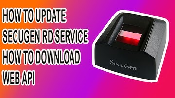 How to update Web API of Secugen Hamster pro 20