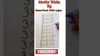 multiplication table of 3, Learn Multiplication Table of three 3 x 1 = 3, Table of 3