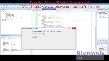 How to change color  trackbar-label Delphi-app