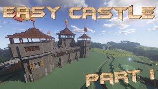 How To make a Castle In Minecraft | Minecraft Castle Lets Build | Big Castle tutorial Part 1
