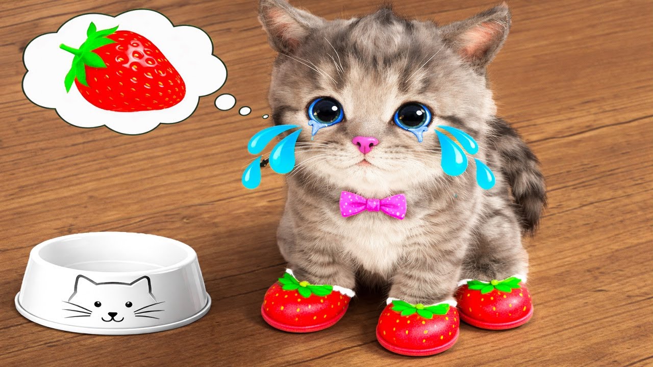 New story Little Kitten Adventure - AI Cat and her new exciting adventure (super cartoon story)