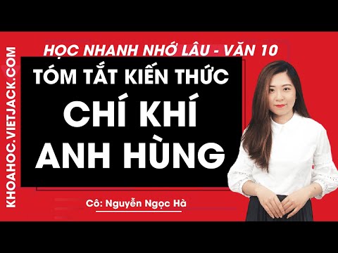 Video Tóm tắt kiến thức Chú khí anh hùng - Ngữ văn 10 - Học... - YouTube