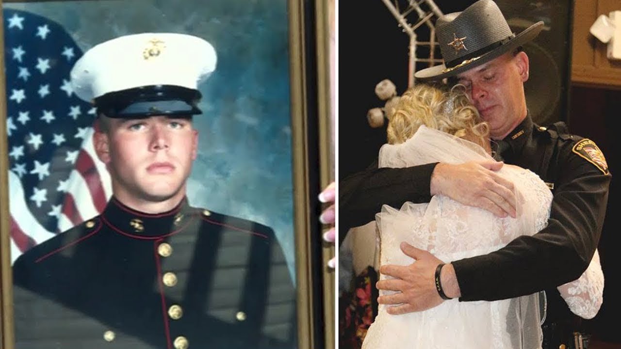 Bride’s Dad Died In The Line Of Duty – She Loses It When She Sees Him Walk Through The Door