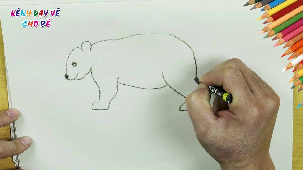 Hãy thử tài của bạn trong hướng dẫn vẽ Gấu đáng yêu này. Với các bước đơn giản và dễ hiểu, bạn sẽ có thể sở hữu một tác phẩm vẽ đầy sáng tạo. Hãy bắt đầu và cùng khám phá.
