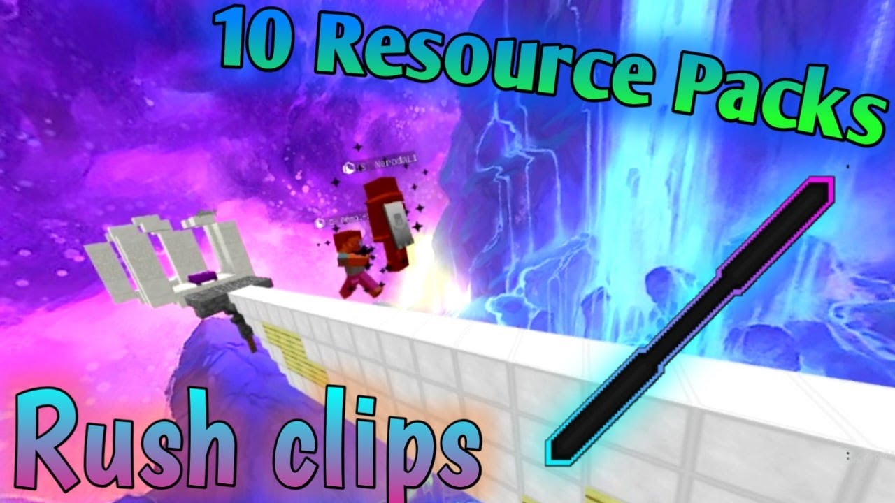 10 BEST RESOURCE PACKS for RUSH CLIPS, MLG RUSH YouTube