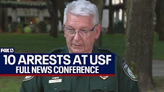 USF Police: 10 arrests made in pro-Palestinian rally
