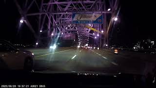 Downtown Memphis night view #TheMemphisPyramid, #EnteringMemphis #MempisArkansasBridge