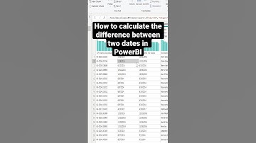 How to calculate the difference between two dates in PowerBI