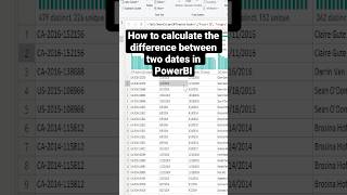 How to calculate the difference between two dates in PowerBI