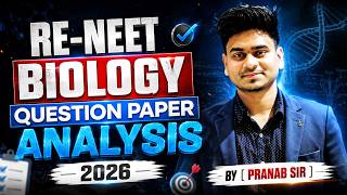 RE-NEET Biology Question Paper Analysis 2026 | Complete Review Solution | By Pranab Sir | PLUTUSSTEM screenshot 4