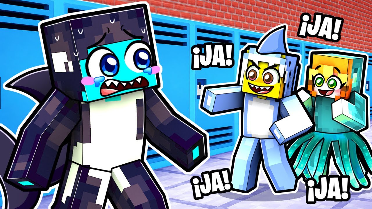 Mi PRIMER DÍA en la ESCUELA de ANIMALES MARINOS en Minecraft…