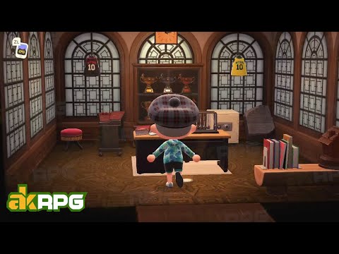 Classical Office Room & Study Room Design Ideas for Animal Crossing New Horizons House