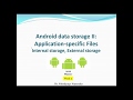 Internal storage - Lecture