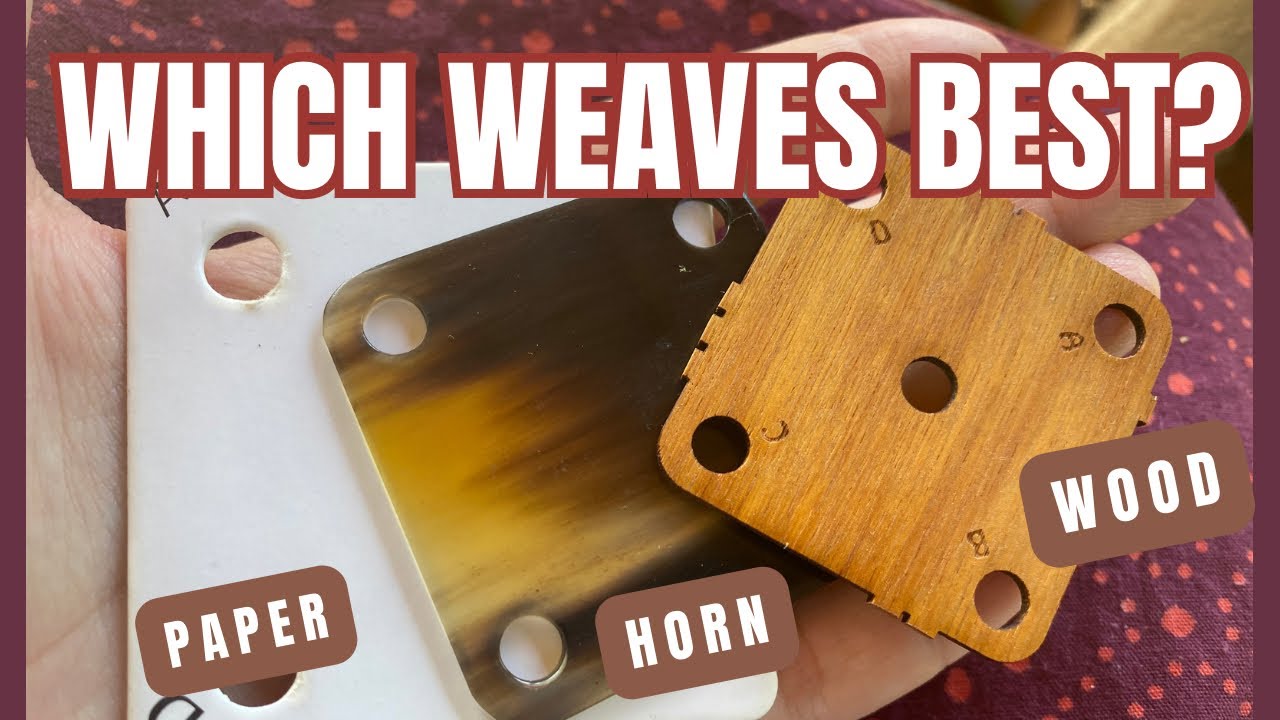 Experiments in Tablet Weaving: Horn, Wood, Paper Tablets