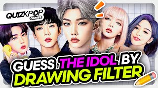 GUESS THE KPOP IDOL BY WEBTOON FILTER | QUIZ KPOP GAMES 2022 | KPOP QUIZ TRIVIA screenshot 5