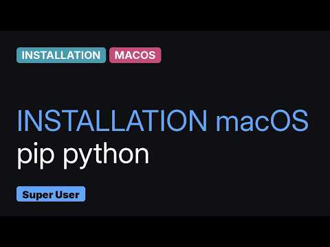 PIP install and Python path