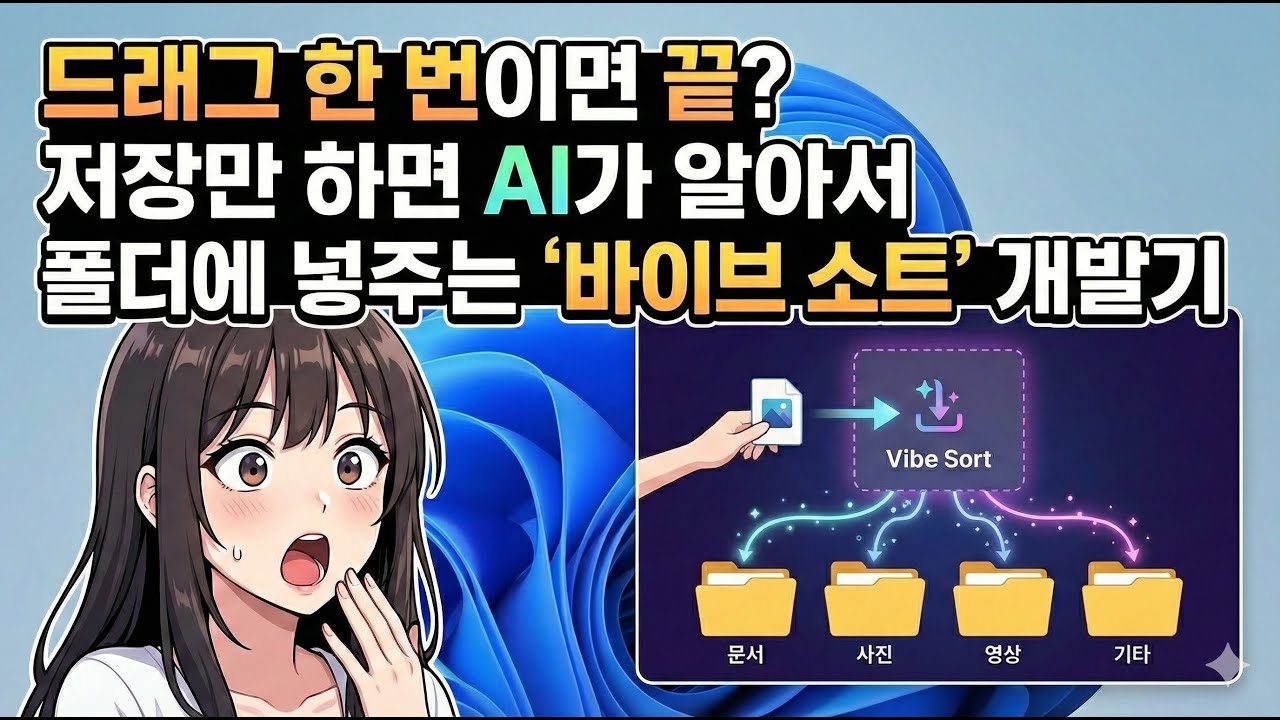 드래그 한 번이면 끝? 저장만 하면 AI가 알아서 폴더에 넣어주는 '바이브 소트' 개발기