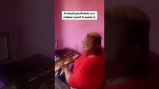 Online voice lesson in progress! #voice #voicetraining #vocalexercises #singer #singing