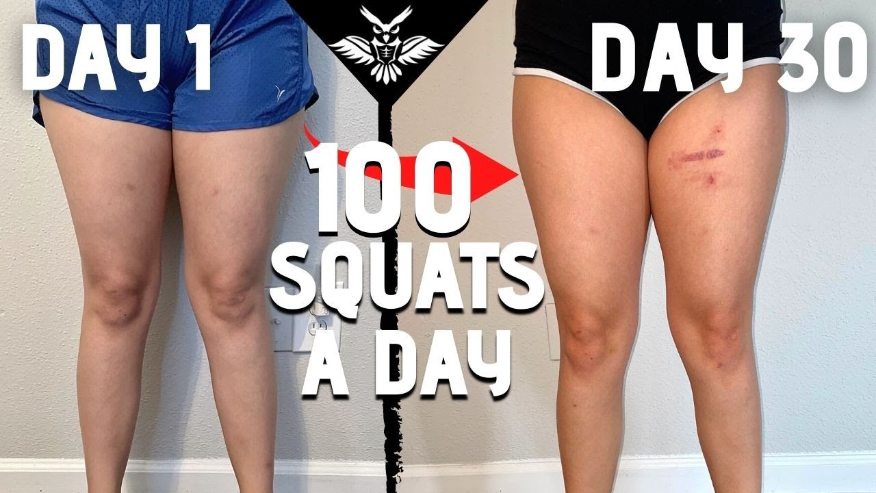 squats before and after