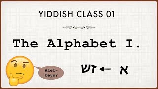 The Alphabet 01/03 | Yiddish class 01.
