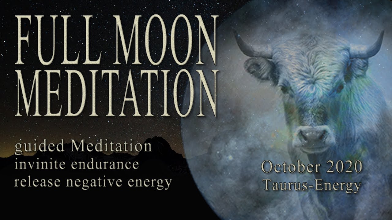 FULL MOON Meditation October guided ✓ Taurus | Blue moon energy for endurance & healing