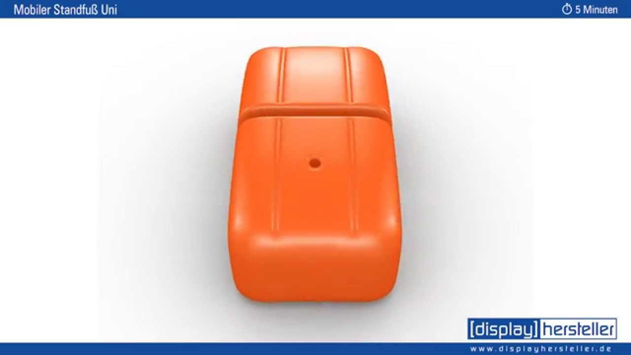 Mobiler Standfuß Uni by www.displayhersteller.de