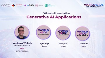 Worldwide AI Hackathon Winners Presentation – Generative AI Applications