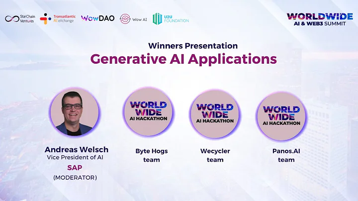 세계 AI 해커톤 우승자 발표 - 창조적 AI의 응용