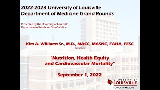 UofL Dept. of Medicine Grand Rounds: Dr. Kim Williams