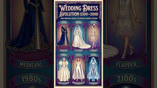 Wedding Dress Evolution 1300–2100 From Medieval Gowns to Futuristic Bridal Fashion