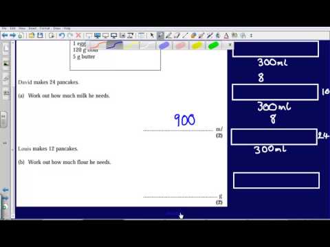 Recipes Proportion Edexcel Gcse Maths