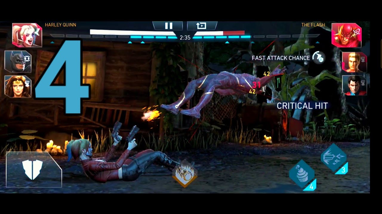Injustice 2 mobile gameplay part 4 walkthrough Harley Queen (Android