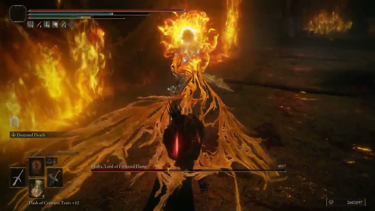 er Midra Lord of Frenzied Flame NG+7 Malikath's Black Blade and Godslayer's Greatsword