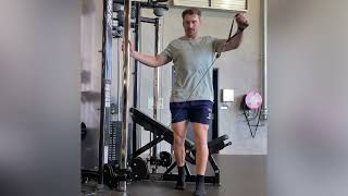 Single arm cable lateral raise - Scapula plane