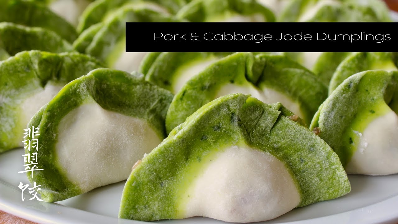 Made from scratch Pork and Cabbage Jade Dumplings 翡翠饺 YouTube