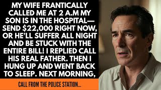 MY WIFE FRANTICALLY CALLED ME AT 2 A.M MY SON IS IN THE HOSPITALSEND $22,000 RIGHT NOW, OR HE'LL...