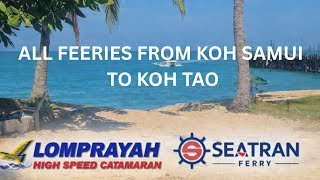 ALL FERRIES FROM KOH SAMUI TO KOH TAO KOH SAMUI, THAILAND 